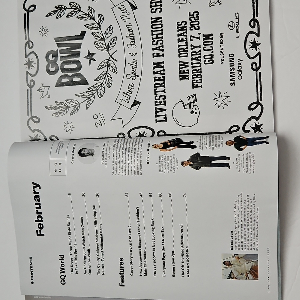 GQ Magazines Celebrity, Luxury, High Fashion, Perfume/Cologne Interview Bundle 4 - Picture 9 of 10